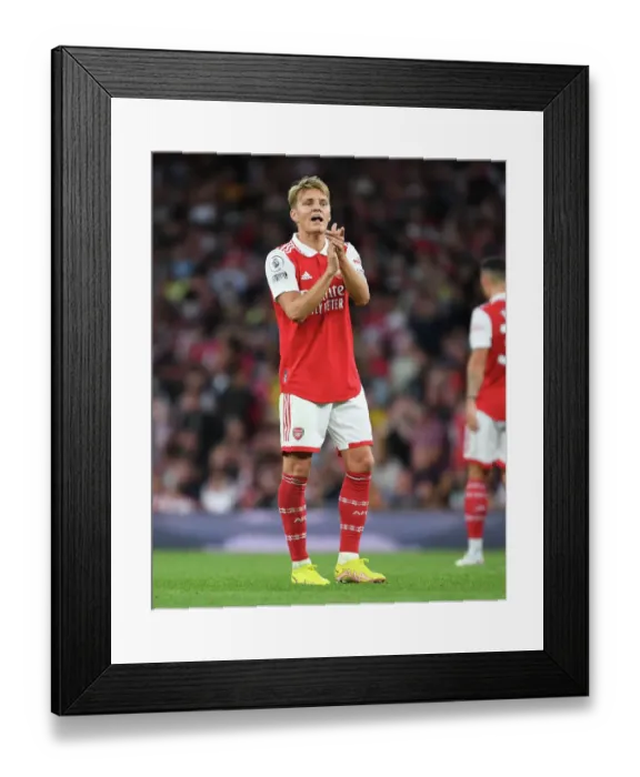 Framed Print : Martin Odegaard Shines: Arsenal's Dominant Win Over Aston Villa in Premier League Framed Print : Martin Odegaard Shines: Arsenal's Dominant Win Over Aston Villa in Premier League