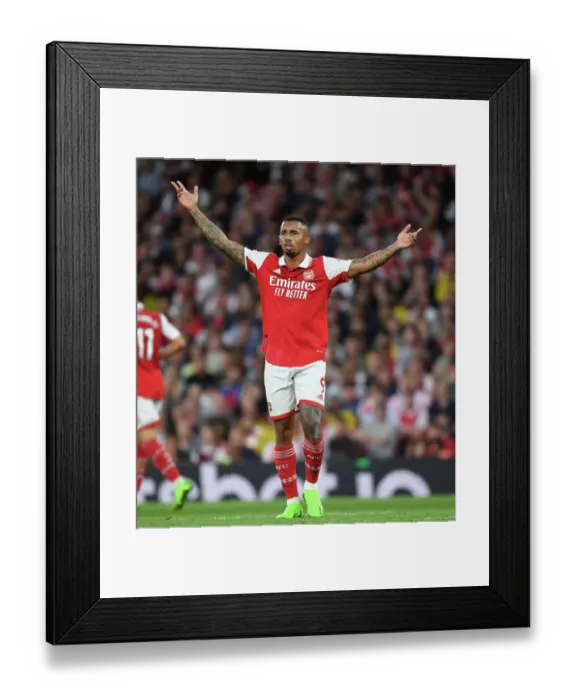 Framed Print : Gabriel in Action: Arsenal vs Aston Villa, 2022-23 Premier League Framed Print : Gabriel in Action: Arsenal vs Aston Villa, 2022-23 Premier League