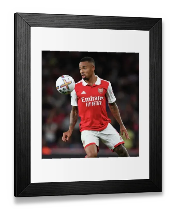 Framed Print : Gabriel Jesus in Action: Arsenal vs. Aston Villa, 2022-23 Premier League Framed Print : Gabriel Jesus in Action: Arsenal vs. Aston Villa, 2022-23 Premier League