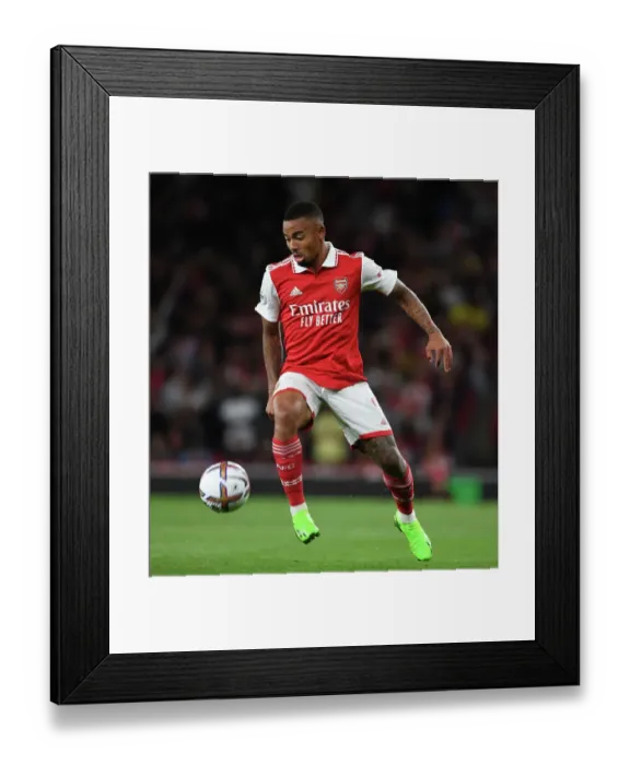 Framed Print : Arsenal's Gabriel Jesus in Action against Aston Villa in the 2022-23 Premier League