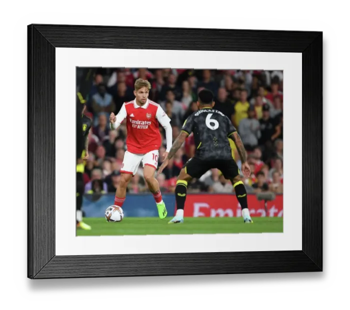 Framed Print : Arsenal vs Aston Villa: Emile Smith Rowe Clashes with Douglas Luiz in Premier League Showdown (2022-23) Framed Print : Arsenal vs Aston Villa: Emile Smith Rowe Clashes with Douglas Luiz in Premier League Showdown (2022-23)