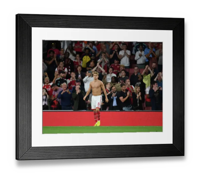 Framed Print : Martin Odegaard Shines: Arsenal Crushes Aston Villa in His Debut (2022-23 Premier League) Framed Print : Martin Odegaard Shines: Arsenal Crushes Aston Villa in His Debut (2022-23 Premier League)