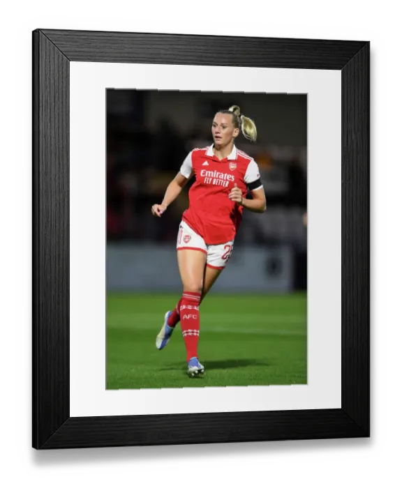 Framed Print : Arsenal WFC vs Brighton & Hove Albion WFC: Barclays Women's Super League Clash at Meadow Park - Stina Blackstenius in Action