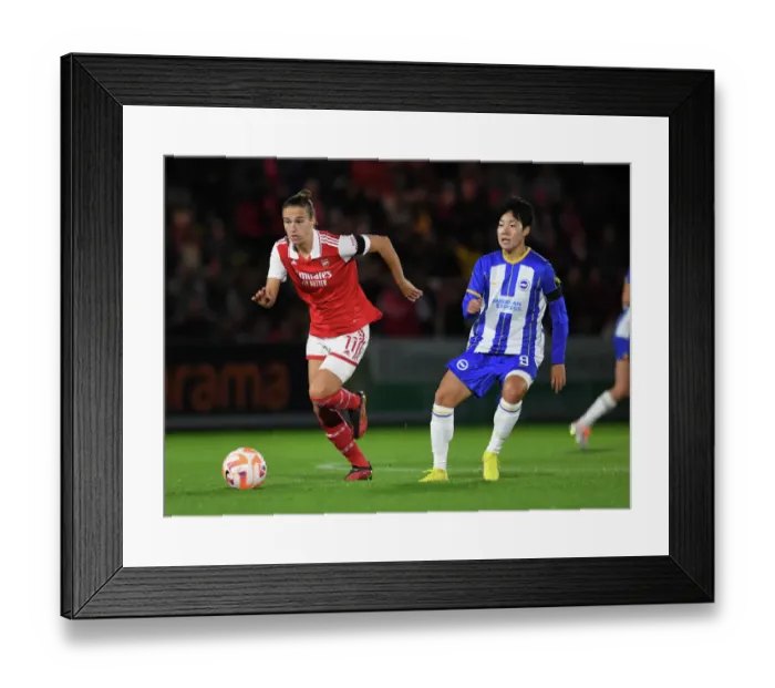 Framed Print : Arsenal's Vivianne Miedema vs. Brighton's Geummin Lee: A Battle of WSL Stars in the Arsenal Women vs. Brighton & Hove Albion Women Showdown Framed Print : Arsenal's Vivianne Miedema vs. Brighton's Geummin Lee: A Battle of WSL Stars in the Arsenal Women vs. Brighton & Hove Albion Women Showdown