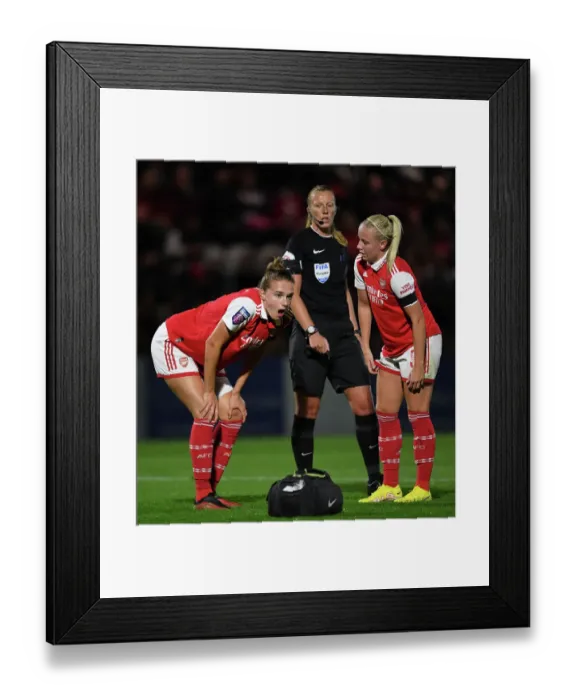 Framed Print : Arsenal Women's Stars Miedema and Mead Dazzle in FA WSL Showdown vs Brighton & Hove Albion