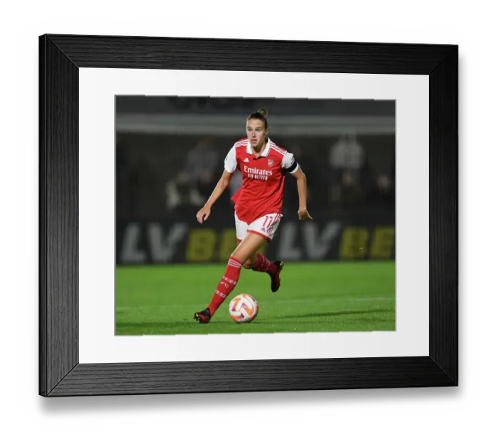 Framed Print : Arsenal's Vivianne Miedema Scores Again: Arsenal WFC Dominates Brighton & Hove Albion WFC in FA WSL 2022-23