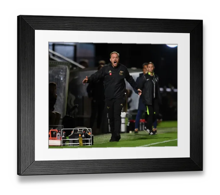 Framed Print : Jonas Eidevall Guides Arsenal WFC Against Brighton & Hove Albion WFC in Barclays Women's Super League Framed Print : Jonas Eidevall Guides Arsenal WFC Against Brighton & Hove Albion WFC in Barclays Women's Super League