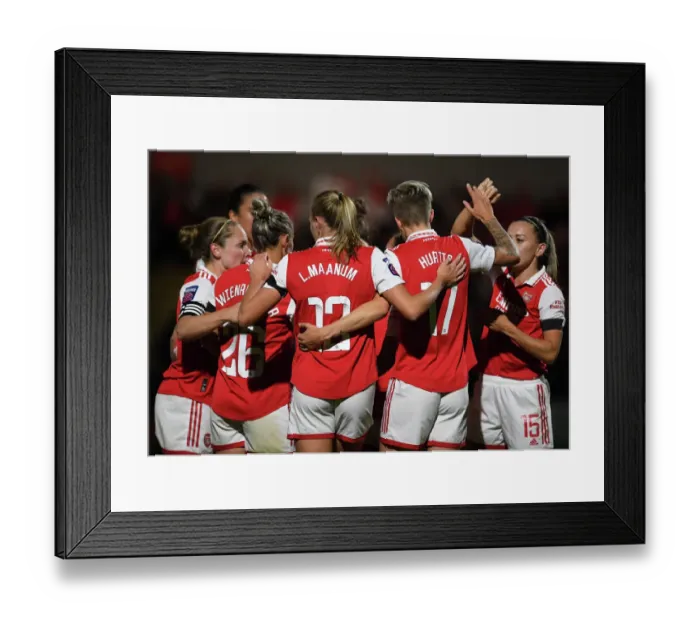 Framed Print : Arsenal Women Crush Brighton: 4-Goal Blitz in FA WSL Showdown Framed Print : Arsenal Women Crush Brighton: 4-Goal Blitz in FA WSL Showdown