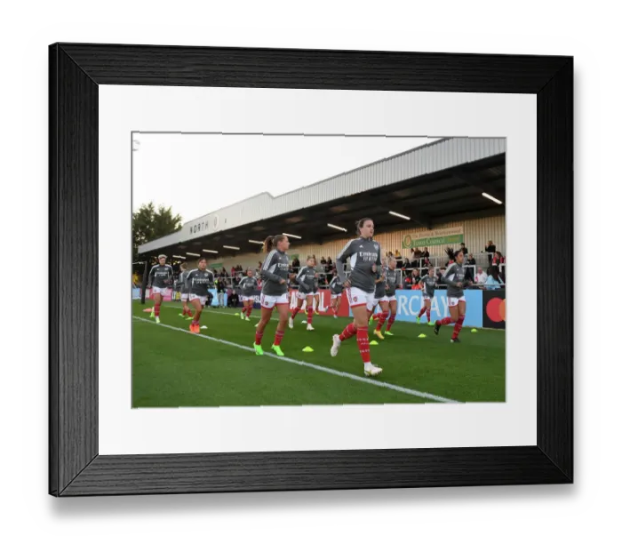Framed Print : Arsenal WFC vs Brighton & Hove Albion WFC: Barclays Women's Super League Showdown at Meadow Park