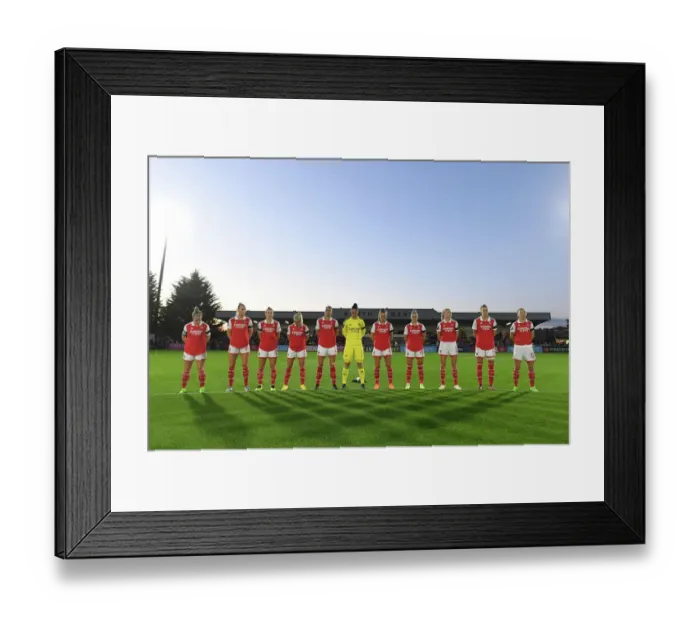 Framed Print : Arsenal WFC Honors The Queen: Arsenal vs. Brighton & Hove Albion WFC in Barclays Womens Super League Framed Print : Arsenal WFC Honors The Queen: Arsenal vs. Brighton & Hove Albion WFC in Barclays Womens Super League