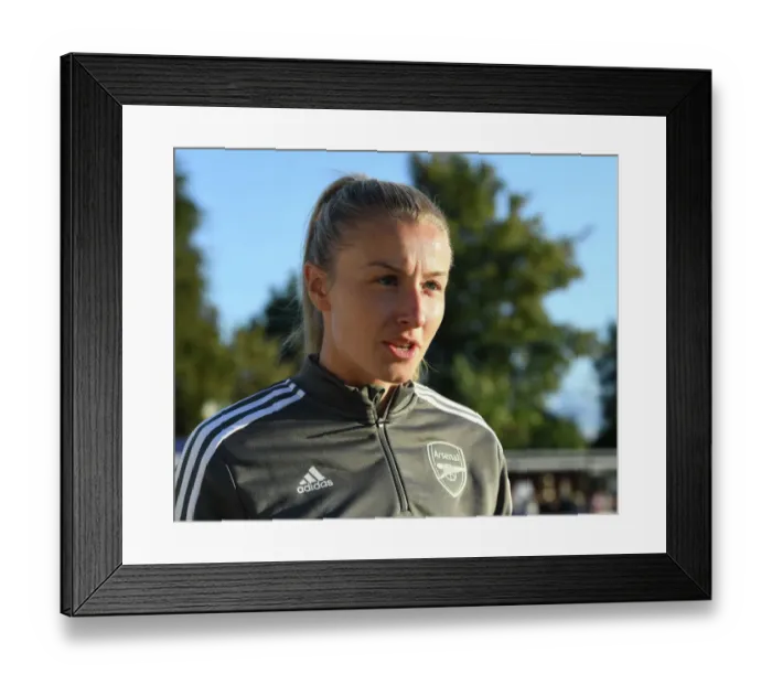 Framed Print : Arsenal's Leah Williamson: Pre-Match Interview Ahead of Arsenal WFC vs Brighton & Hove Albion WFC, Barclays Women's Super League