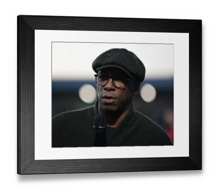 Framed Print : Ian Wright Cheers on Arsenal Women at Home Game Against Brighton & Hove Albion, FA WSL 2022-23 Framed Print : Ian Wright Cheers on Arsenal Women at Home Game Against Brighton & Hove Albion, FA WSL 2022-23