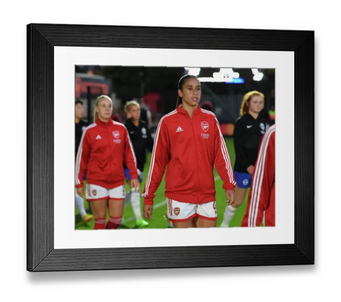 Framed Print : Arsenal WFC vs Brighton & Hove Albion WFC: Showdown in the Barclays Women's Super League at Meadow Park