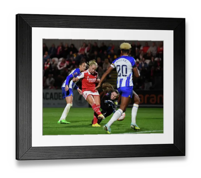 Framed Print : Arsenal Women's Super League: Beth Mead Scores Fourth Goal Against Brighton & Hove Albion Women Framed Print : Arsenal Women's Super League: Beth Mead Scores Fourth Goal Against Brighton & Hove Albion Women