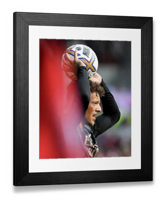 Framed Print : Arsenal's Ben White Shines in Brentford Showdown: 2022-23 Premier League