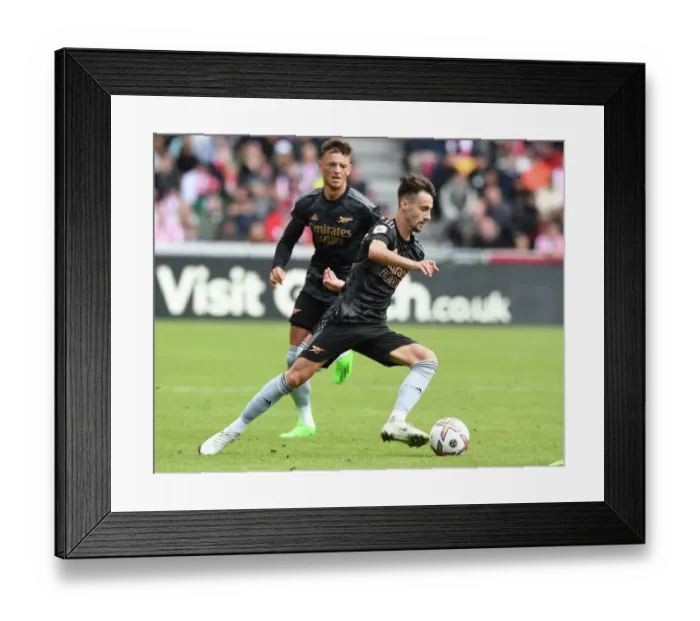 Framed Print : Fabio Vieira's Debut Shines: Arsenal Tops Brentford in Premier League 2022-23