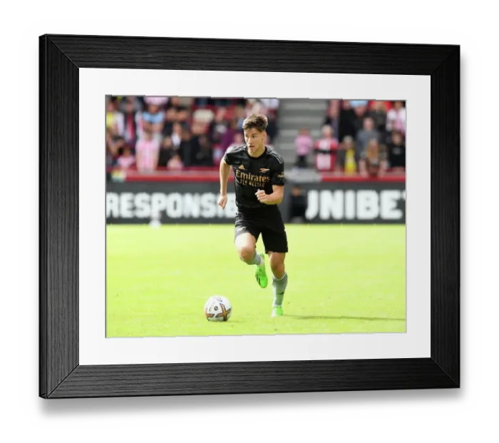 Framed Print : Kieran Tierney in Action: Brentford vs. Arsenal, Premier League 2022-23 Framed Print : Kieran Tierney in Action: Brentford vs. Arsenal, Premier League 2022-23