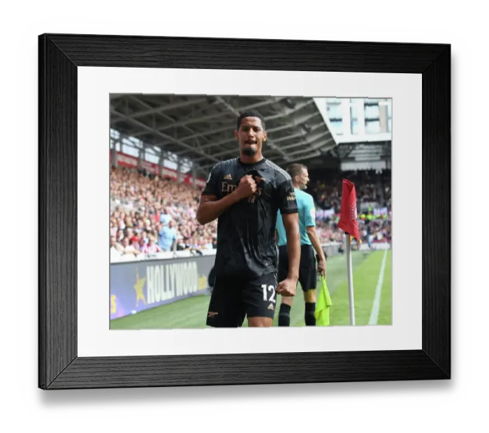 Framed Print : William Saliba Scores His First Arsenal Goal: Brentford 1-1 Arsenal, 2022-23 Premier League Framed Print : William Saliba Scores His First Arsenal Goal: Brentford 1-1 Arsenal, 2022-23 Premier League