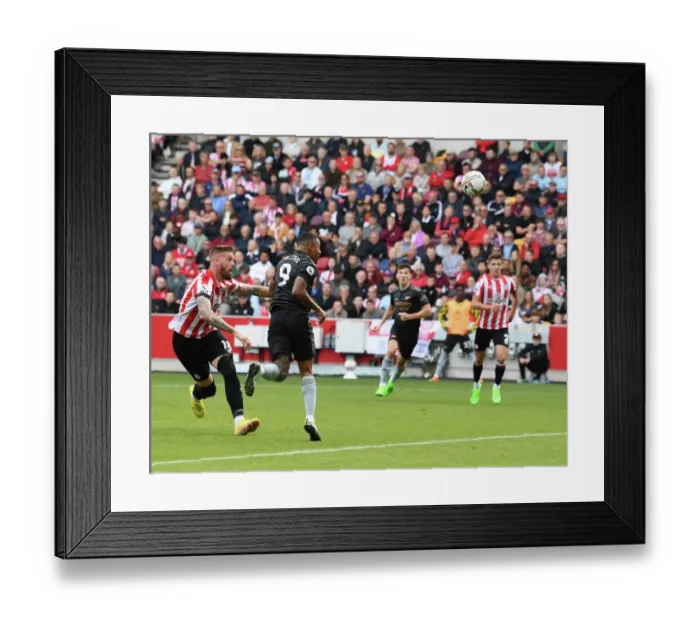 Framed Print : Gabriel Jesus Strikes: Arsenal Claims Victory over Brentford in 2022-23 Premier League