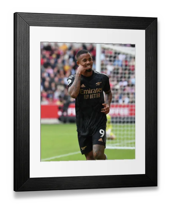 Framed Print : Gabriel Jesus Scores Arsenal's Second Goal: Brentford 1-2 Arsenal (2022-23) Framed Print : Gabriel Jesus Scores Arsenal's Second Goal: Brentford 1-2 Arsenal (2022-23)