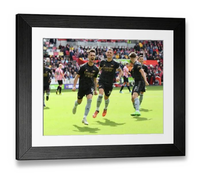 Framed Print : Fabio Vieira Hat-Trick: Arsenal Cruise Past Brentford in Premier League Framed Print : Fabio Vieira Hat-Trick: Arsenal Cruise Past Brentford in Premier League
