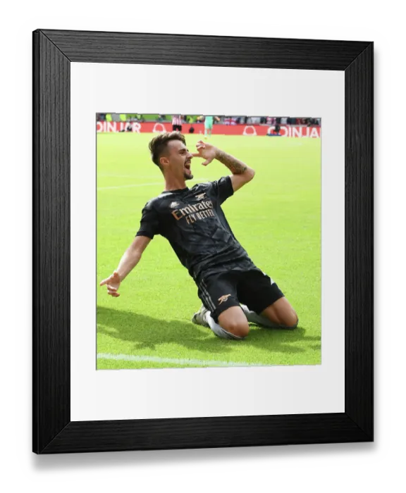 Framed Print : Arsenal's Fabio Vieira Scores Hat-Trick: Arsenal Dominate Brentford in Premier League Framed Print : Arsenal's Fabio Vieira Scores Hat-Trick: Arsenal Dominate Brentford in Premier League