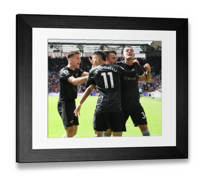 Framed Print : Fabio Vieira's Hat-Trick: Arsenal Secures Victory Over Brentford Framed Print : Fabio Vieira's Hat-Trick: Arsenal Secures Victory Over Brentford