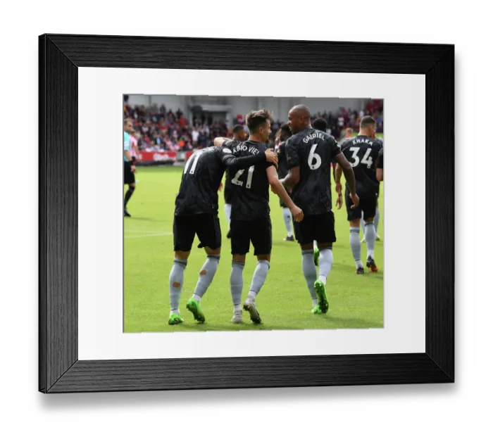 Framed Print : Fabio Vieira's Hat-Trick: Arsenal Claims Victory Over Brentford Framed Print : Fabio Vieira's Hat-Trick: Arsenal Claims Victory Over Brentford