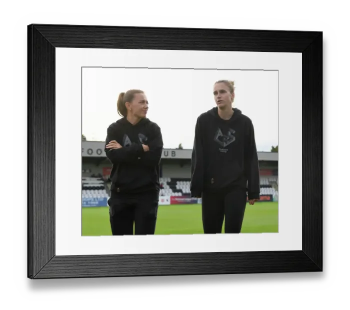 Framed Print : McCabe vs Miedema: Clash of the Stars in Arsenal Women vs Ajax Women's Champions League Showdown