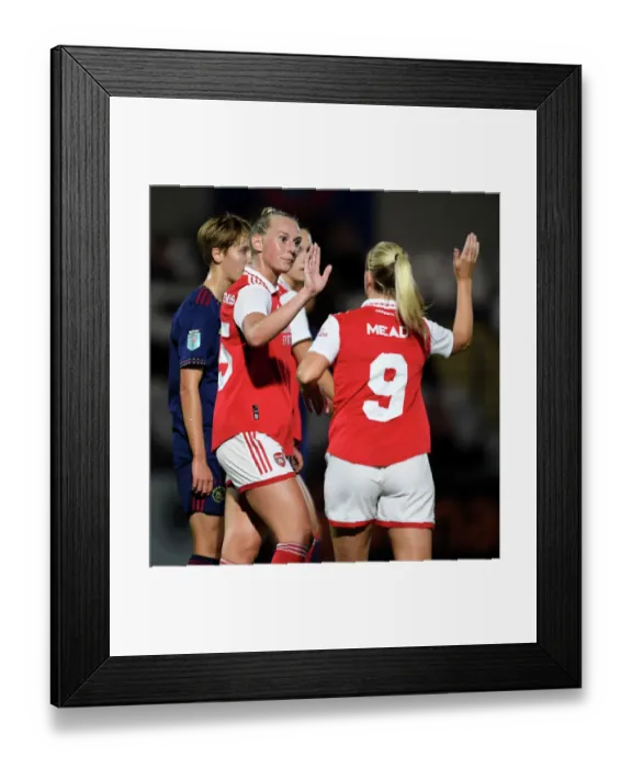 Framed Print : Arsenal Women vs AFC Ajax: Stina Blackstenius Scores First Goal in UEFA Women's Champions League Second Qualifying Round Framed Print : Arsenal Women vs AFC Ajax: Stina Blackstenius Scores First Goal in UEFA Women's Champions League Second Qualifying Round