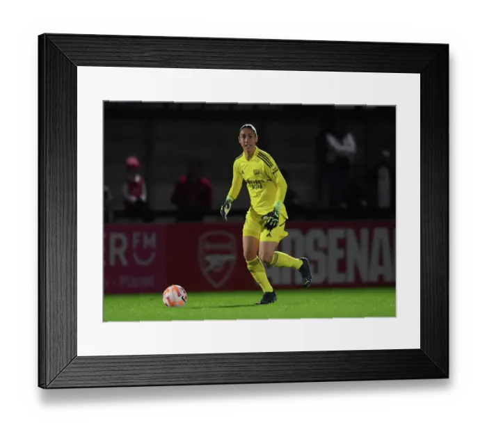 Framed Print : Arsenal vs Ajax: Manuela Zinsberger's Showdown in the Women's Champions League Framed Print : Arsenal vs Ajax: Manuela Zinsberger's Showdown in the Women's Champions League