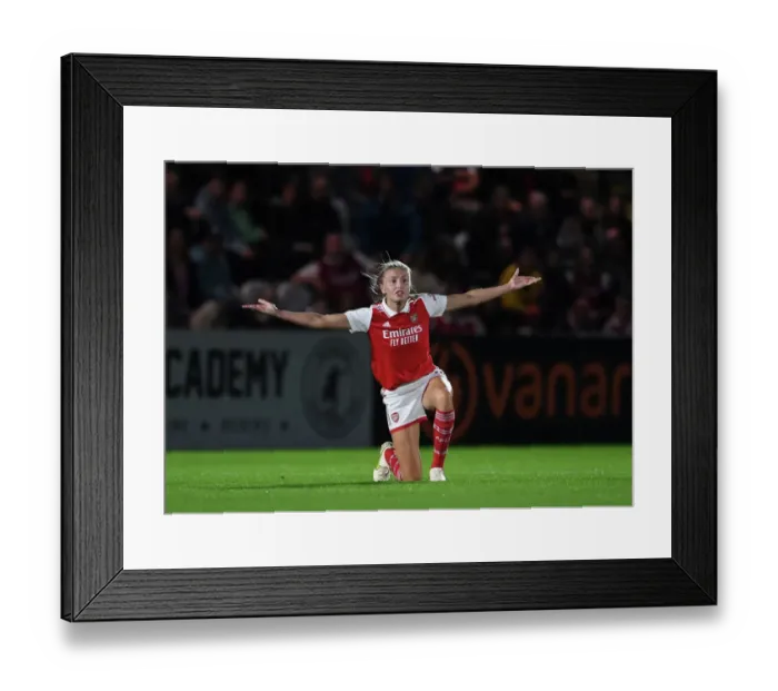 Framed Print : Arsenal vs AFC Ajax: UEFA Women's Champions League Second Qualifying Round First Leg
