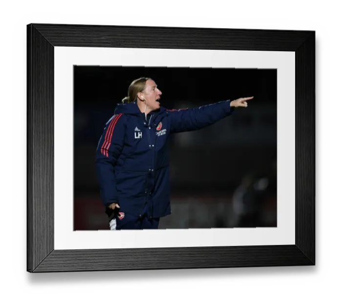 Framed Print : Arsenal Women vs Ajax: Leanne Hall Leads in UEFA Women's Champions League Showdown Framed Print : Arsenal Women vs Ajax: Leanne Hall Leads in UEFA Women's Champions League Showdown