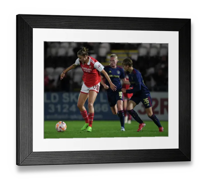 Framed Print : Arsenal's Vivianne Miedema Faces Off Against Ajax in UEFA Women's Champions League Qualifier Framed Print : Arsenal's Vivianne Miedema Faces Off Against Ajax in UEFA Women's Champions League Qualifier