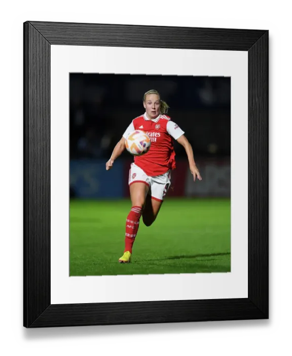 Framed Print : Arsenal Women vs Ajax: UEFA Women's Champions League Second Qualifying Round First Leg