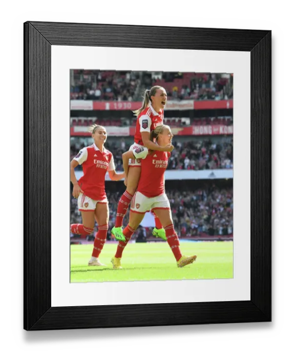 Framed Print : Arsenal Women's Super League: Beth Mead Scores First Goal Against Tottenham Hotspur Framed Print : Arsenal Women's Super League: Beth Mead Scores First Goal Against Tottenham Hotspur