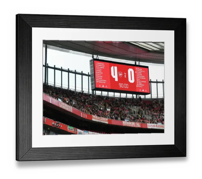 Framed Print : Arsenal Women's FA WSL Triumph: Victory Over Tottenham Hotspur at Emirates Stadium