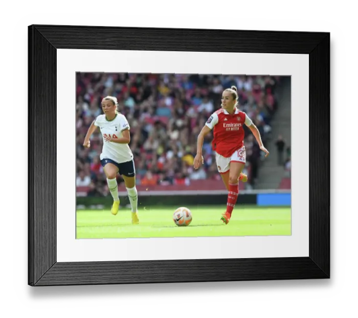 Framed Print : Arsenal Women vs. Tottenham Hotspur Women: Clash at the Emirates - Barclays Womens Super League 2022-23