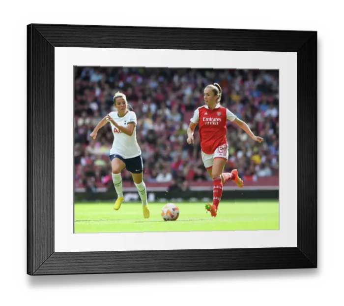 Framed Print : Arsenal Women vs. Tottenham Hotspur Women: Barclays WSL Clash at Emirates Stadium (2022-23)