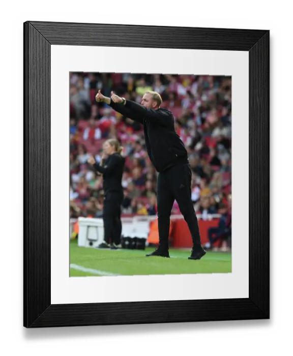 Framed Print : Arsenal Women vs. Tottenham Hotspur Women: Jonas Eidevall's FA WSL Debut at Emirates Stadium (2022-23)