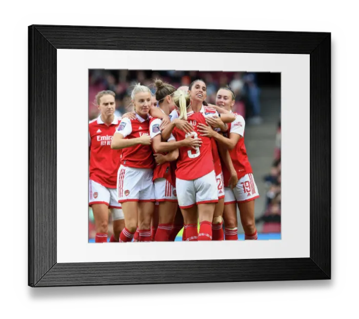 Framed Print : Arsenal Women's Triumph: Rafaelle's Hat-Trick Secures Victory Over Tottenham Hotspur