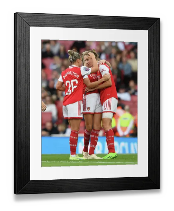 Framed Print : Arsenal Women's Super League: Vivianne Miedema Scores Brace in Derby Win Against Tottenham