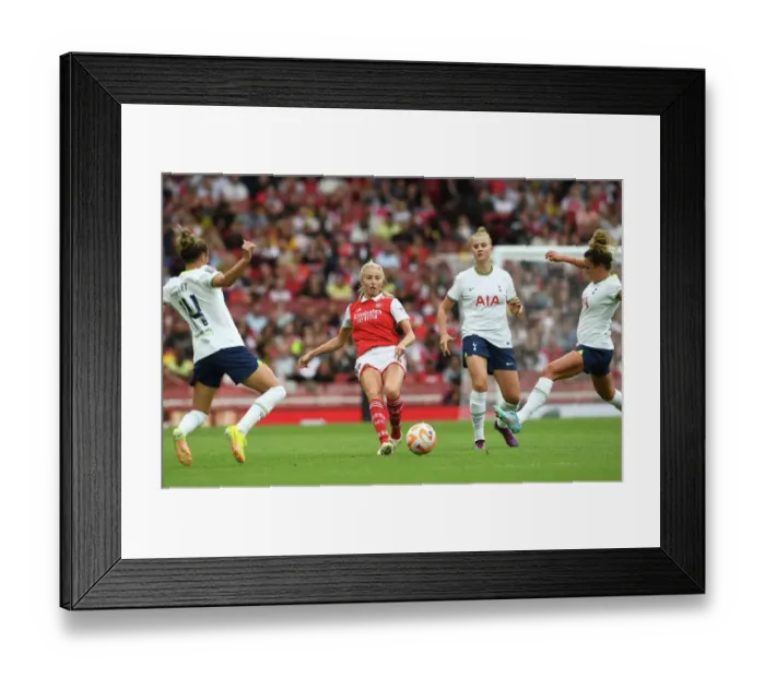 Framed Print : Clash of the London Rivals: Arsenal vs. Tottenham in the FA Women's Super League