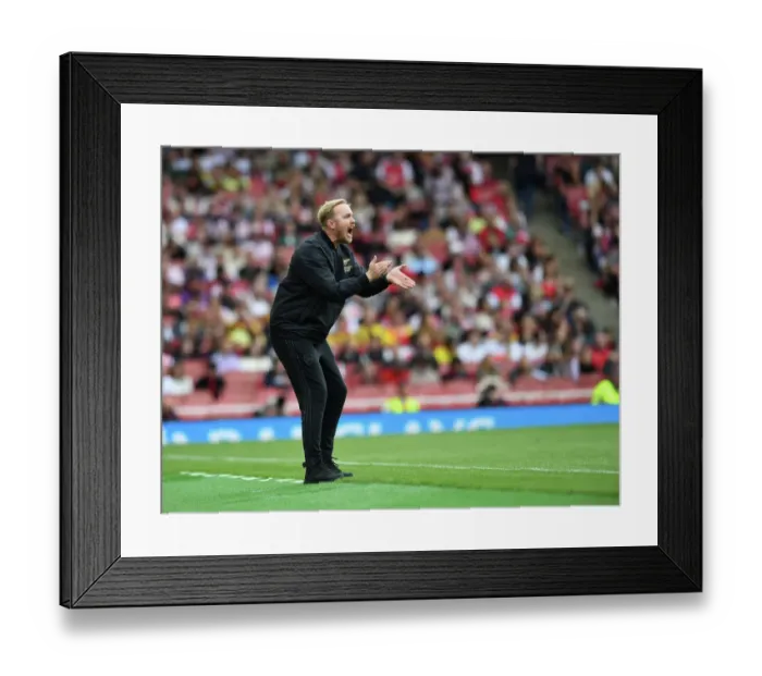 Framed Print : Arsenal Women vs. Tottenham Hotspur Women: Jonas Eidevall's Debut at Emirates Stadium (FA WSL 2022-23)