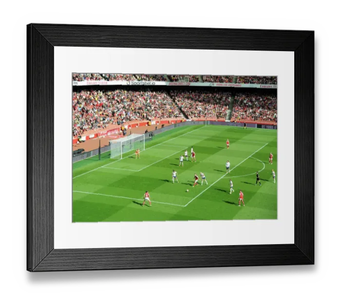 Framed Print : Arsenal vs. Tottenham: FA Womens Super League Clash at Emirates Stadium