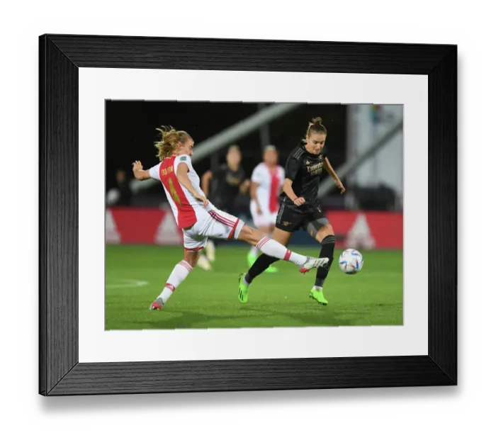 Framed Print : Ajax vs. Arsenal: Vivianne Miedema Faces Off in UEFA Women's Champions League Clash Framed Print : Ajax vs. Arsenal: Vivianne Miedema Faces Off in UEFA Women's Champions League Clash