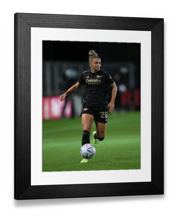 Framed Print : Arsenal Women Face Ajax in UEFA Champions League Second Qualifying Round