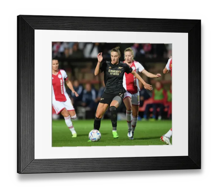 Framed Print : Arsenal's Vivianne Miedema Shines in UEFA Women's Champions League Clash Against AFC Ajax