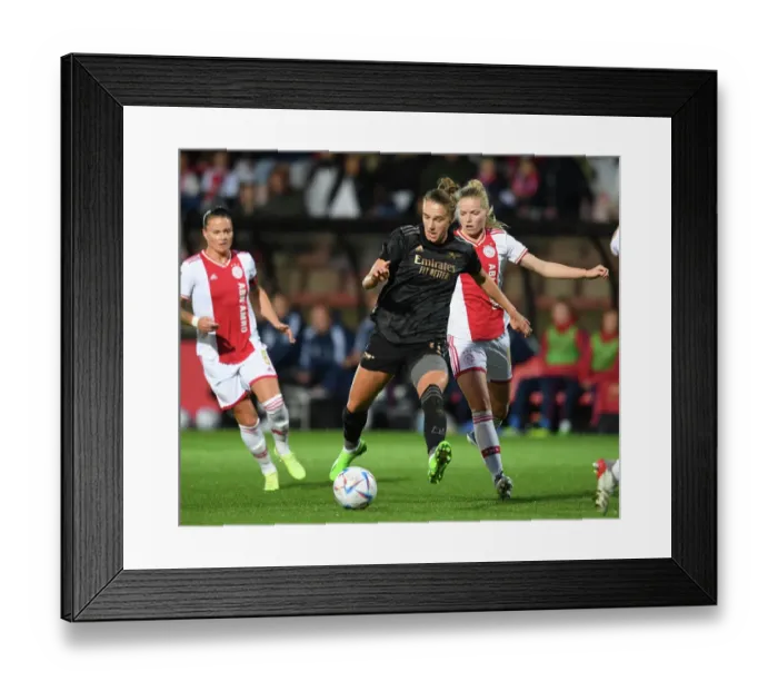 Framed Print : Ajax Women vs. Arsenal Women: Vivianne Miedema in Action - UEFA Women's Champions League Qualifier Framed Print : Ajax Women vs. Arsenal Women: Vivianne Miedema in Action - UEFA Women's Champions League Qualifier