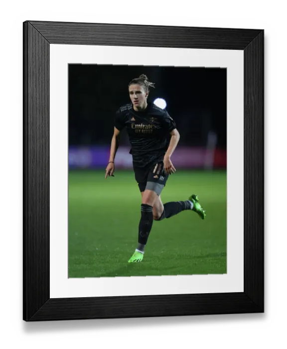 Framed Print : Vivianne Miedema's Dominant Display: Arsenal Women Conquer Ajax in UEFA Champions League